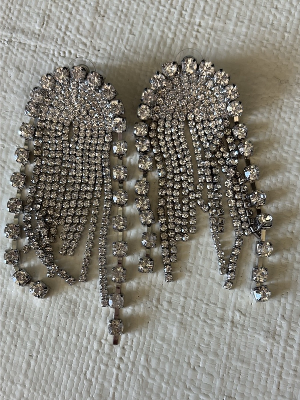 Discontinued Grace Loves Lace Chandelier Silver Earrings